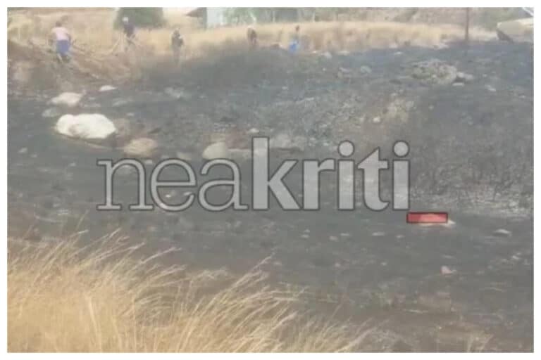 Φωτιά στο Ηράκλειο: Καταστράφηκαν ενοικιαζόμενα δωμάτια και ταβέρνα (εικόνες – βίντεο)