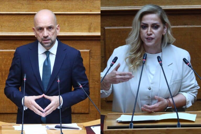Σοβαρό επεισόδιο στη Βουλή: «Θα σου σπάσω το κεφάλι» φέρεται να είπε η Ραλλία Χρηστίδου στον Μπάρκα
