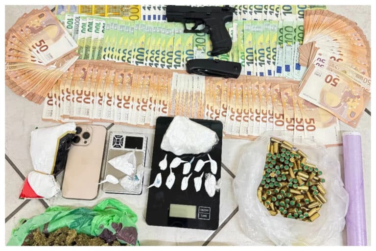 Θεσσαλονίκη: Συνελήφθη 33χρονος Αλβανός με κοκαΐνη, κάνναβη και όπλα