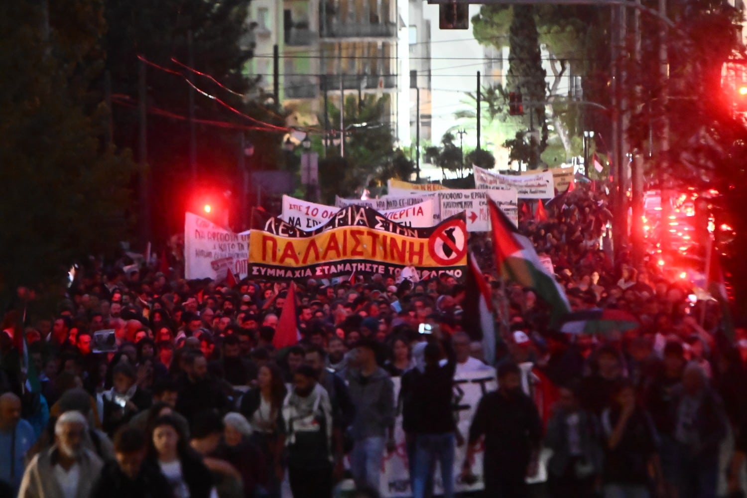 poreia palaistini athina 2 10 2025