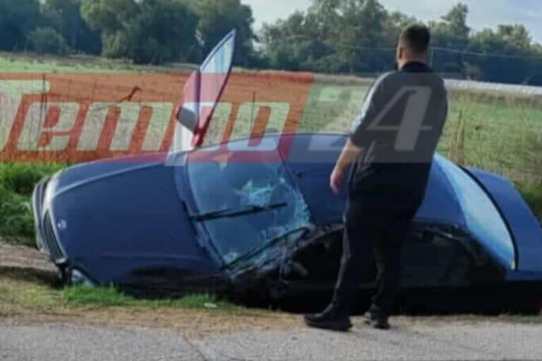 Τροχαίο στην Αχαΐα: Εκσκαφέας παρέσυρε αυτοκίνητο και το… έστειλε σε χαντάκι – Απεγκλωβίστηκε τραυματίας ο οδηγός του ΙΧ