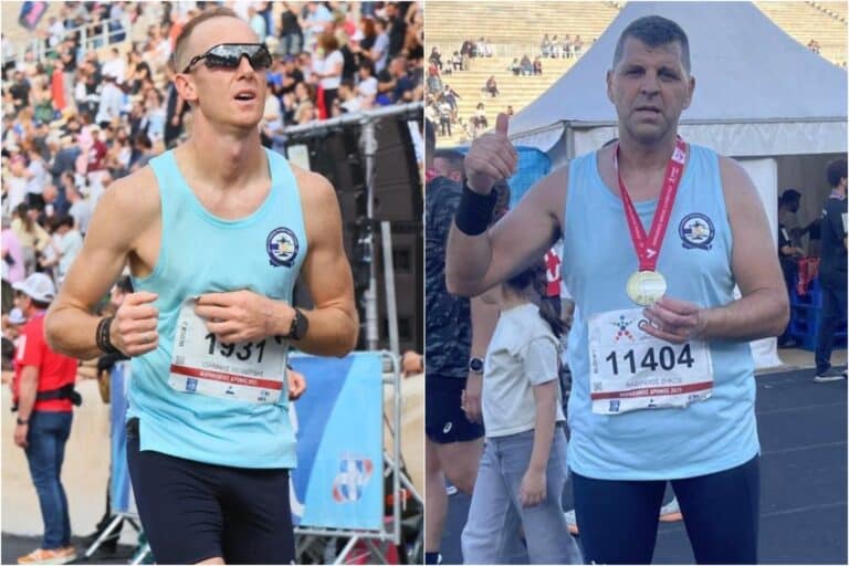 Η Ένωση Αστυνομικών Κοζάνης συνεχάρη δύο αθλητές της που τερμάτισαν στον Αυθεντικό Μαραθώνιο της Αθήνας