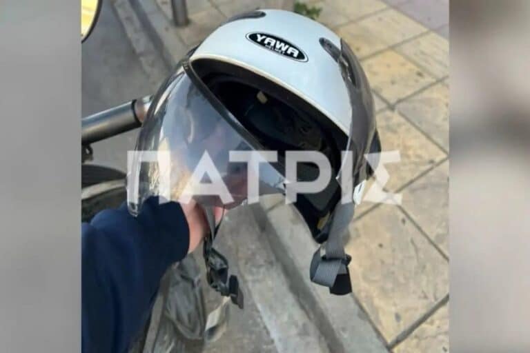 Ηράκλειο: Ταμπέλα έπεσε στο κεφάλι 29χρονης και μεταφέρθηκε στο νοσοκομείο – Την έσωσε το κράνος της, έσπασε στα δύο