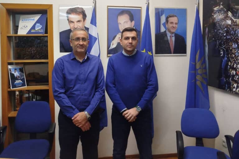 Η ΕΣΠΕΕΣ συναντήθηκε με τον πρόεδρο της Διοικούσας Επιτροπής της Εκλογικής Περιφέρειας Σερρών της ΝΔ, Νικόλαο Ατζιαμή