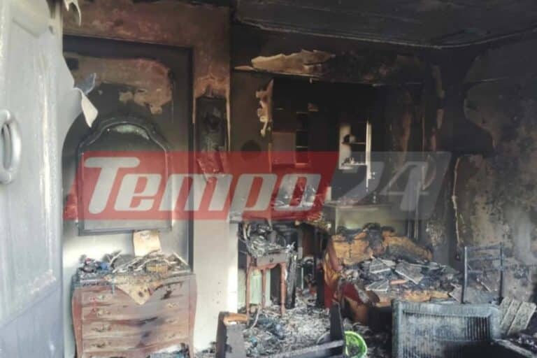 Τραγωδία στην Πάτρα: 75χρονος άνδρας εντοπίστηκε νεκρός μετά από φωτιά σε σπίτι