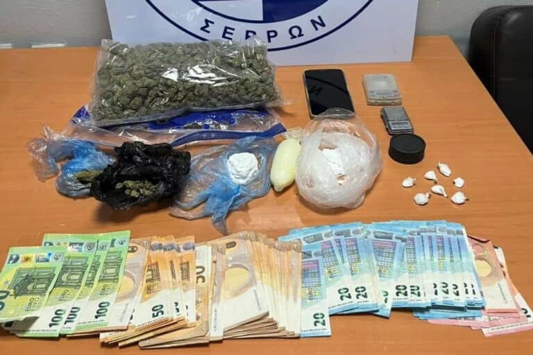 Σέρρες: Αστυνομικοί τσάκωσαν αλλοδαπό με κοκαΐνη και κάνναβη