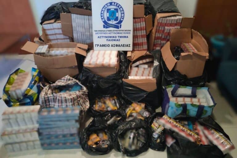 Θεσσαλονίκη: 57χρονος συνελήφθη με πάνω από 5.000 πακέτα με λαθραία τσιγάρα και 11 κιλά καπνό 