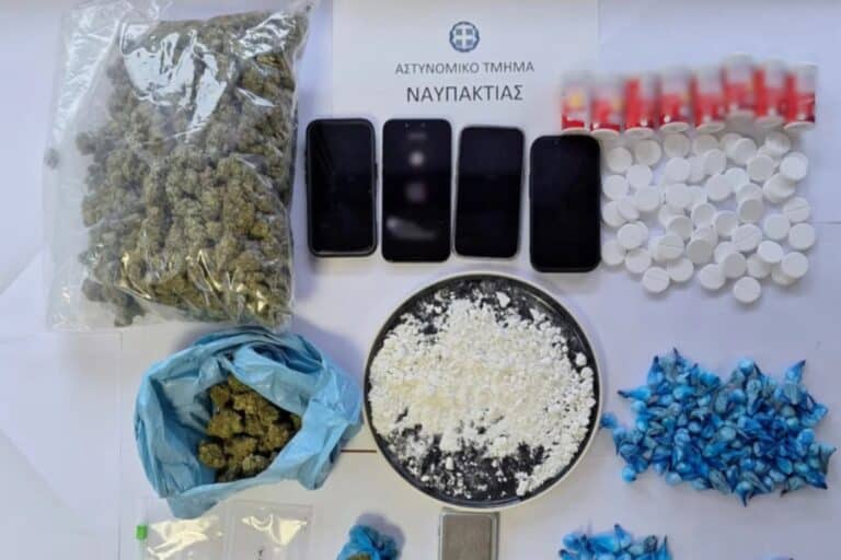Ναύπακτος: Εξαρθρώθηκε εγκληματική οργάνωση που διακινούσε ναρκωτικά – Συνελήφθησαν τέσσερα άτομα