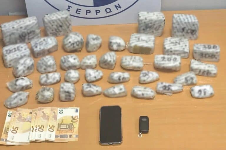 Σέρρες: Η Roxy εντόπισε 5,5 κιλά ηρωίνη που είχε κρύψει Βούλγαρος σε αυτοκίνητο (βίντεο) 
