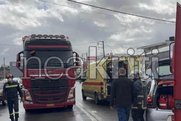 Τροχαίο στο Ηράκλειο: Φορτηγό παρέσυρε πεζή – Μεταφέρθηκε στο νοσοκομείο η γυναίκα