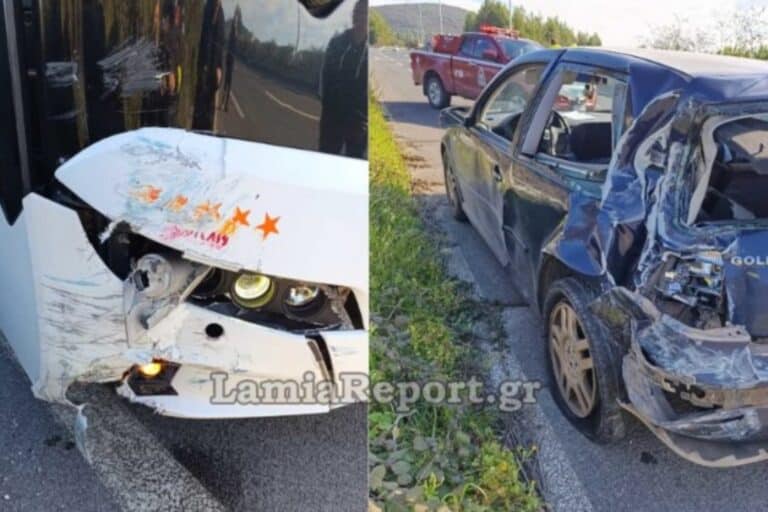 Τροχαίο στην Αθηνών-Λαμίας: Αυτοκίνητο συγκρούστηκε με ΚΤΕΛ – Tραυματίστηκαν δύο μοναχές
