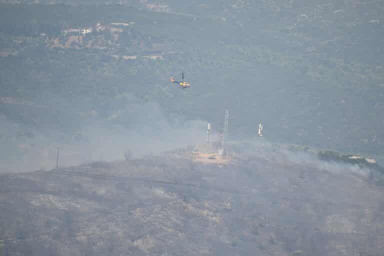 Φωτιά στη Βοιωτία: Οι φλόγες μπήκαν στο χωριό Ξηρονομή – Καίγονται αγροτικές εγκαταστάσεις και μηχανήματα (βίντεο)