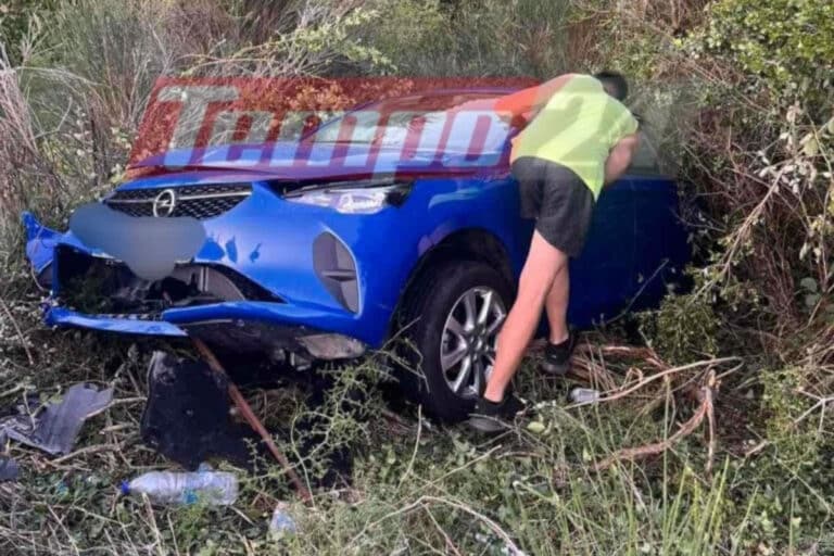 Αυτοκίνητο με τέσσερις αλλοδαπούς έπεσε σε πρανές στα Καλάβρυτα – Με ελαφρά τραύματα οι επιβάτες