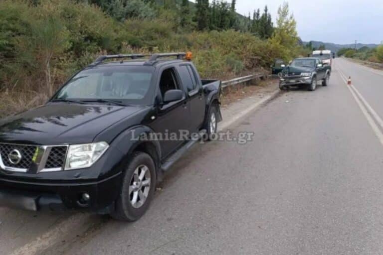 Φθιώτιδα: Ηλικιωμένος οδηγός συγκρούστηκε με αγροτικό που εκτελούσε εργασίες σε παράδρομο της εθνικής
