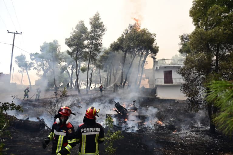 Δυτική Αττική: Η μάχη με τη φωτιά συνεχίζεται για τέταρτη νύχτα – Αγωνία για Ψάθα, Κανδήλι και ΒΙΠΕ Μεγάρων (βίντεο)