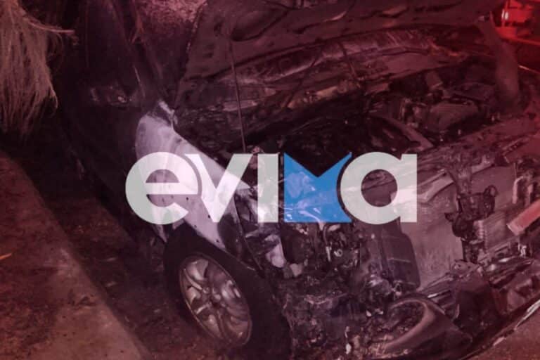 Αναστάτωση στην Εύβοια: Ξέσπασε φωτιά σε δύο αυτοκίνητα