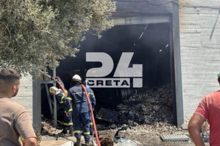 Φωτιά στο Ρέθυμνο: Κάηκε ολοσχερώς το αποστακτήριο (βίντεο) 