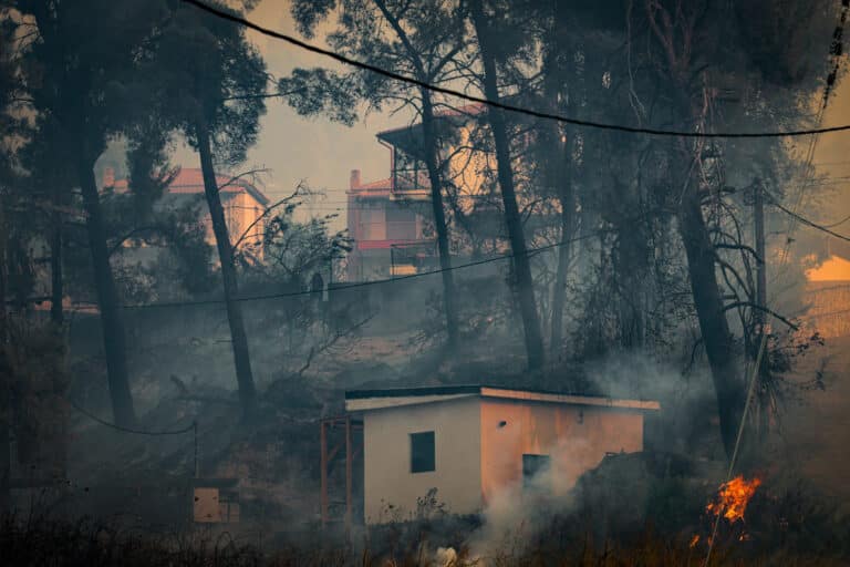 Χαλκιδική: Αποκαταστάθηκε η κυκλοφορία στην επαρχιακή οδό Παλιουρίου–Αφύτου μετά τη φωτιά