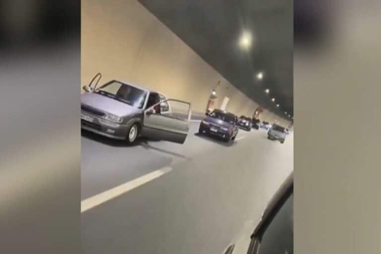 Δικογραφία σε βάρος του 21χρονου που οδηγούσε με ανοιχτές πόρτες μέσα σε σήραγγα της Αθηνών-Κορίνθου