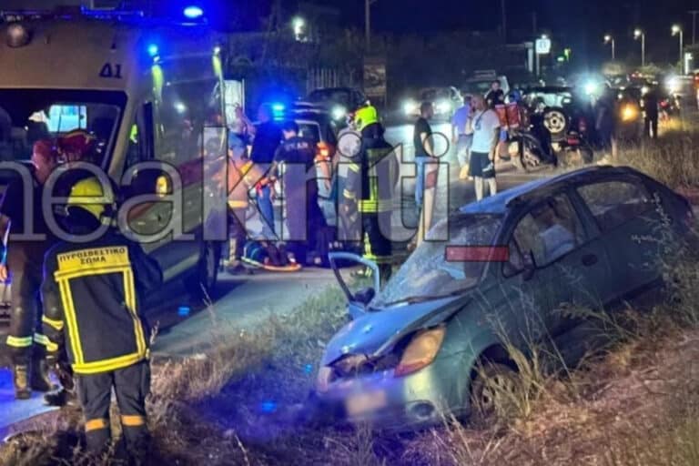 Σοβαρό τροχαίο στην Εθνική Οδό Ηρακλείου–Μοιρών στην Κρήτη – Απεγκλωβίστηκε ηλικιωμένο ζευγάρι