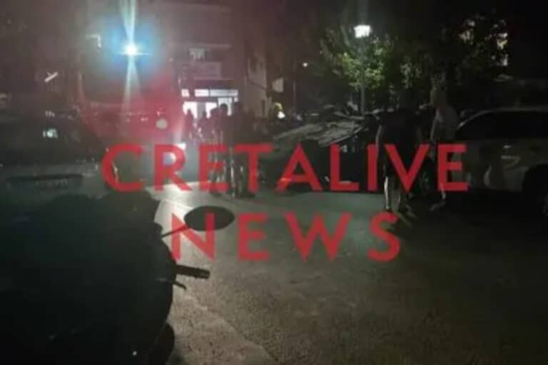 Ηράκλειο: Ανετράπη όχημα μετά από τροχαίο – Στήθηκε επιχείρηση απεγκλωβισμού