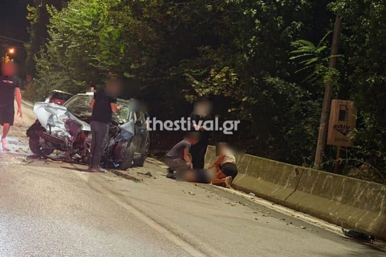 Σοβαρό τροχαίο στη Θεσσαλονίκη: Αυτοκίνητο προσέκρουσε σε δέντρο και τσιμεντένιο λούκι – Διασωληνωμένος ο 33χρονος οδηγός