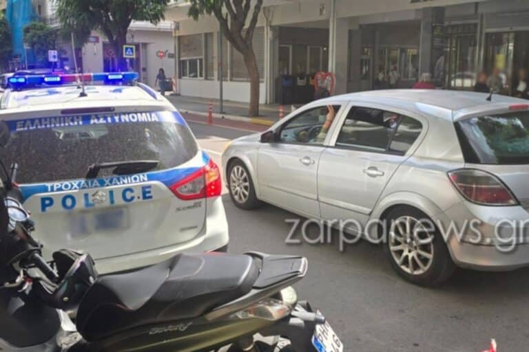 Χανιά: Αυτοκίνητο παρέσυρε γυναίκα έξω από το δημαρχείο (εικόνα) 