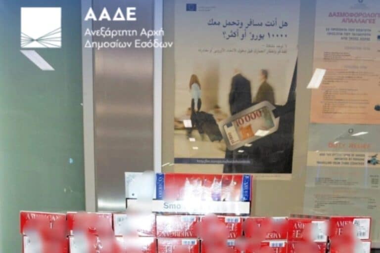 Διπλό χτύπημα της ΑΑΔΕ στο «Ελ. Βενιζέλος» – Κατασχέθηκαν 477.000 λαθραία τσιγάρα (εικόνες) 
