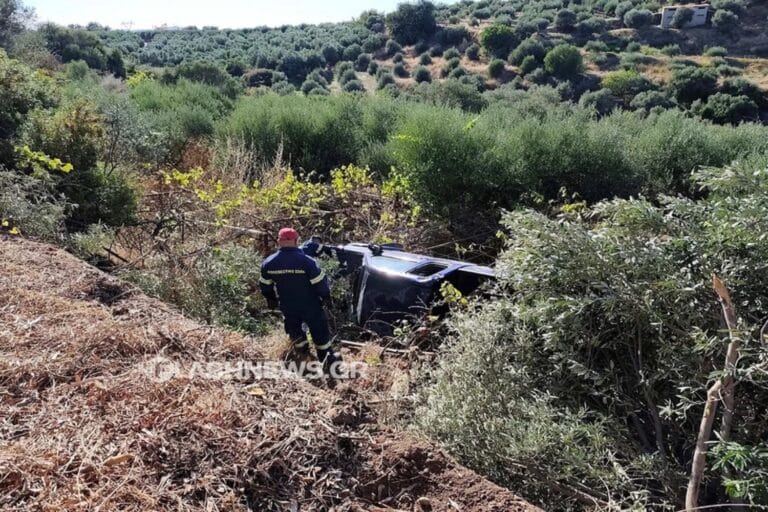 Χανιά: Αγροτικό «πέταξε» πάνω από χαντάκι και κατέληξε σε χωράφι – Σώθηκε η 19χρονη οδηγός